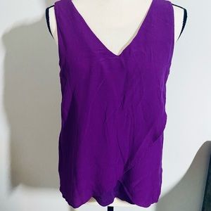 EUC Massimo Dutti bold purple sleeveless top